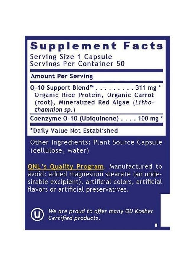 Quantum Nutrition Labs CoQ-10 Qultured - Coenzyme Q10, Co Q 10 Supplement, 100mg Capsules for Heart Health, Nerve, and Immune Support, Ubiquinol Co Enzyme Q-10 with Red Algae - 60 Vegetarian Capsules - Image 4