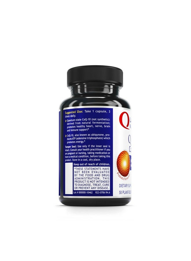 Quantum Nutrition Labs CoQ-10 Qultured - Coenzyme Q10, Co Q 10 Supplement, 100mg Capsules for Heart Health, Nerve, and Immune Support, Ubiquinol Co Enzyme Q-10 with Red Algae - 60 Vegetarian Capsules - Image 3