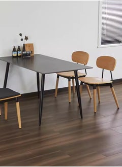 LANNYHOME Jeffcoco Furniture Dining Chair,Yellow Brown Wood Chair For Dining Table,Kitchen Furniture,Reading Chair (Plain 1 piece))  - Image 2