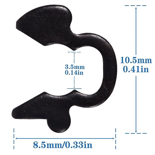 BEONEO 4l60e 4l80e For Chevy Silverado Shift Cable Clip Chevrolet Tahoe Impala GM GMC Sierra Gearbox Transmission Shifter Cable Retainer Clips E-Clip Metal With Black Coating Allison 4l60e 10PCS - Image 3