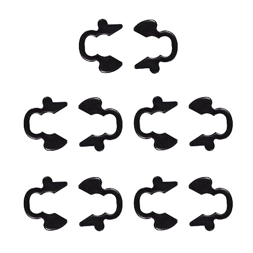 BEONEO 4l60e 4l80e For Chevy Silverado Shift Cable Clip Chevrolet Tahoe Impala GM GMC Sierra Gearbox Transmission Shifter Cable Retainer Clips E-Clip Metal With Black Coating Allison 4l60e 10PCS - Image 4