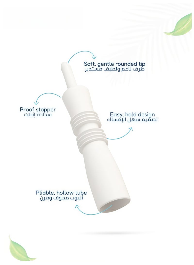 فريدا بيبي قلم ضخّ الغاز لرضع - علاج فيزيائي سريع لتخفيف колиك الغاز، حزمة من 10 قطع، ناعم ومعتدل ويسهل استخدامه للأجنة والأطفال الصغار - Image 3