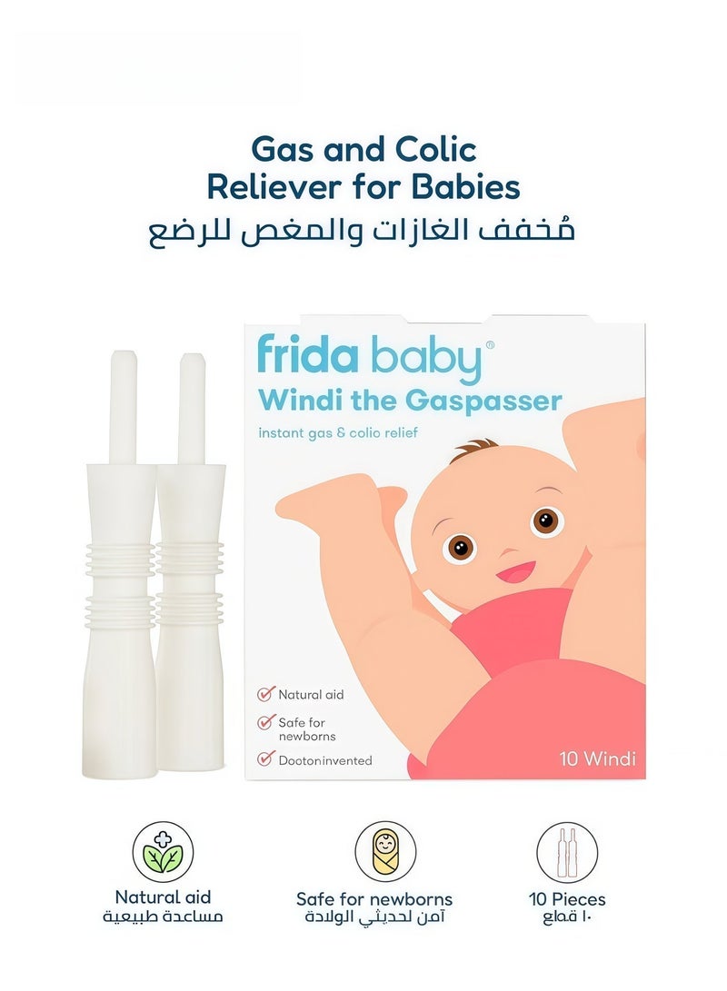 fridababy Baby Exhaust Stick Physical Relief Quick Acting Natural Gas Colic Relief Agent 10 Packs, Soft and Gentle, Easy to Use for Newborns and Infants - Image 4