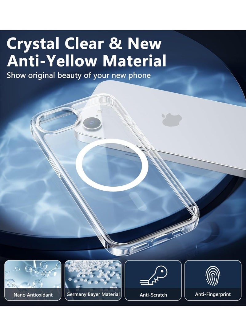 ACLIX iPhone 16e 2025 Case, Compatible with MagSafe, Shockproof  Protection, TPU, Magnetic Case for iPhone SE, Classic Hybrid Case , Clear - Image 4