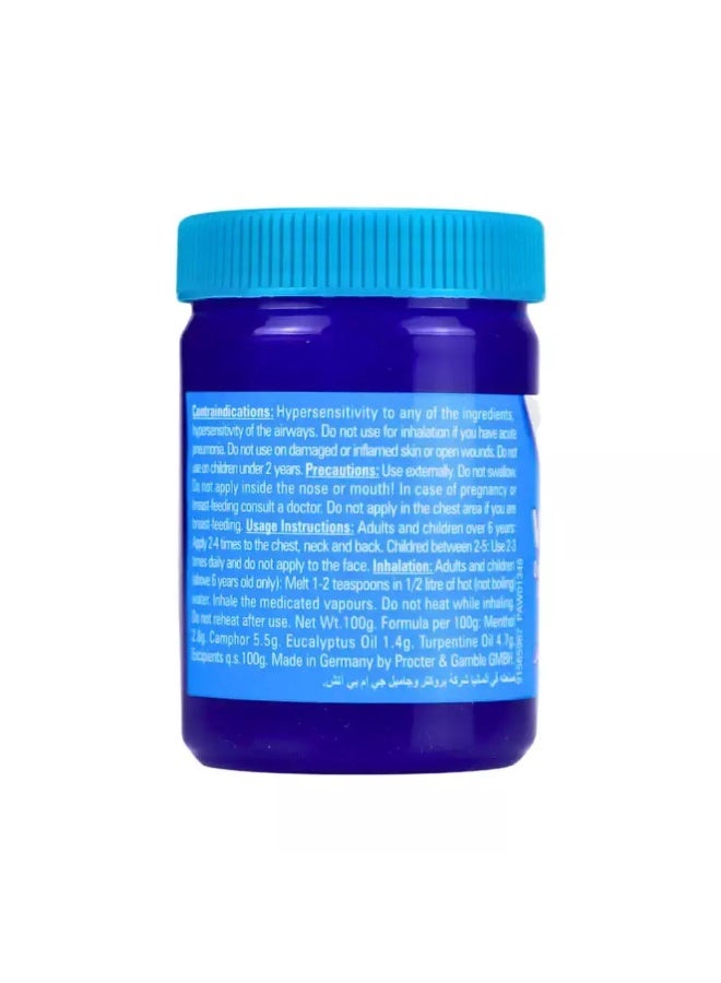 Vicks Vapo Rub Ointment For Cold Relief Bigger Size- 100gms - Image 4