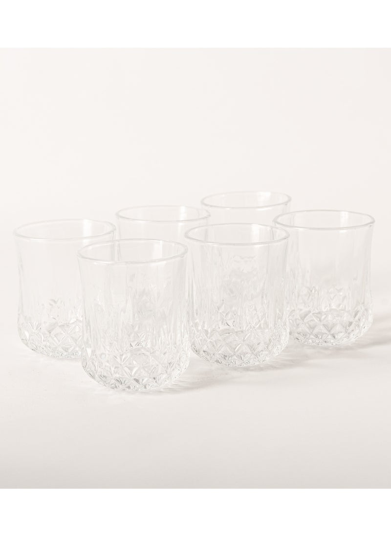 Twin Glass Juice Dispenser with Juice Cups 9 Pcs Set 4 L