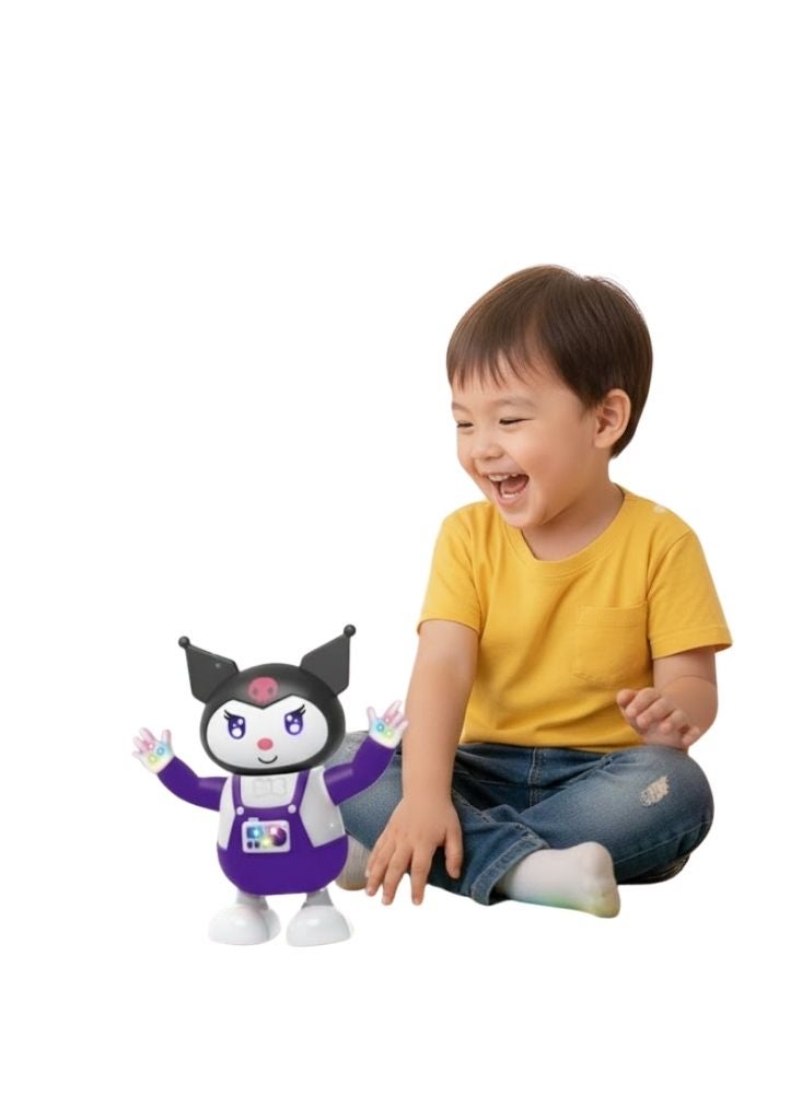 بريميم لعبة كورومي الراقصة مع أضواء وموسيقى – شخصية كرتونية متحركة كهربائيًا، لعبة تفاعلية ممتعة للأطفال - Image 1