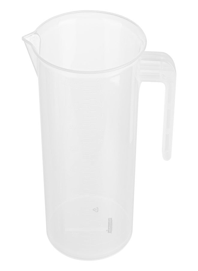 ريستورنت وير كوب قياس للمطاعم، عبوة من 4 كوارتات، وعاء قياس سائل ذو فوهة مخروطية، مُدرّج بوحدات مل وأونصة، كوب قياس بلاستيكي شفاف بمقبض، مناسب للطبخ والخبز والزيت والدقيق - Image 2