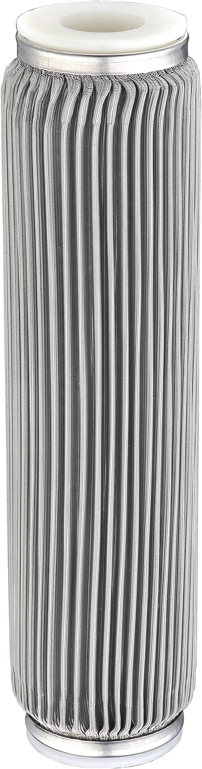 Amwater 100 Micron 10" x 2.5" Stainless Steel Pleated Whole House Water Filter Cartridge, Universal Cleanable Water Filter Replacement for Well Water(100 Micron) - Image 1