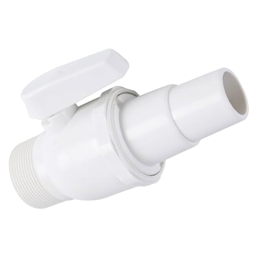 TonGass 1.5" MIP x 1.5" - 1.25" 2-Way Econoline Ball Valve Compatible with Hayward Pool Filter PN. SP0729 - ABS Plastic Non-Corrosive Valve - Max. 50 psi Pressure Rating - Image 1