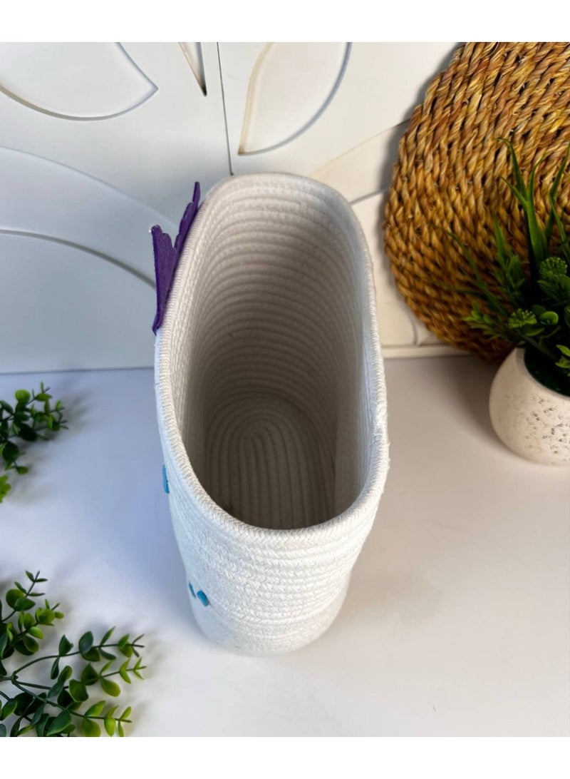 Luxury fabric storage and organization basket, durable and foldable linen design, multi-purpose storage box, ideal solution for bedrooms, living rooms, etc. - Image 3