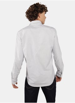 American Eagle AE Everyday Striped Oxford Button-Up Shirt  - Image 4
