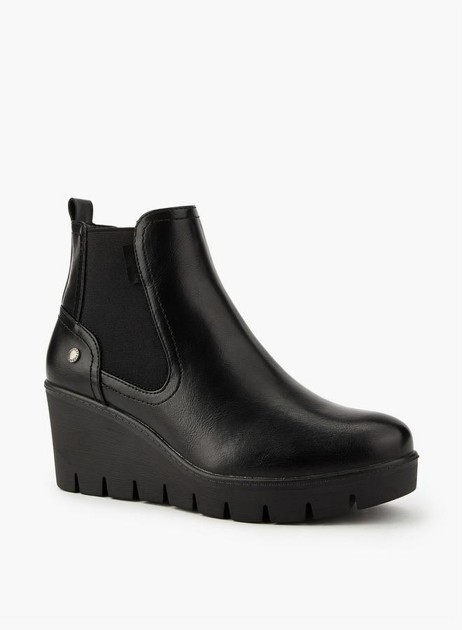 Celeste Women's Textured Wedge Heel Ankle Boots - Image 1