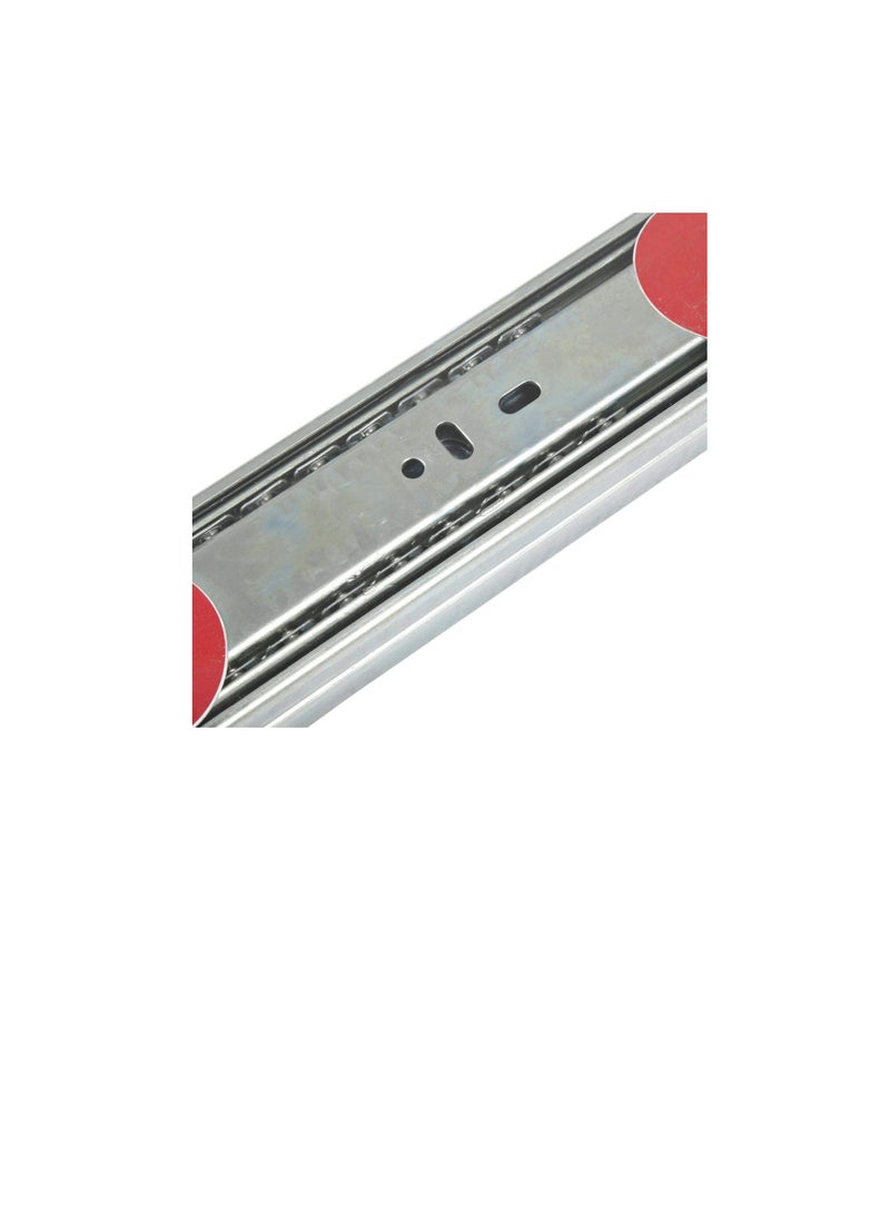 ROBUSTLINE Robustline Side Mounted Full Extension Drawer Slides Set - Silver, 12 inch  - Image 3