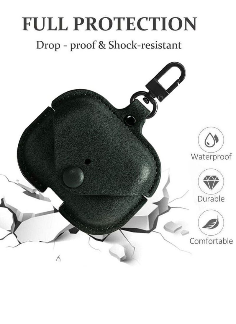 Generic - AirPods Pro 2 Case Leather Case Cover with Keychain Compatible with Apple AirPods Pro 2nd Generation 2022 Green - Image 1