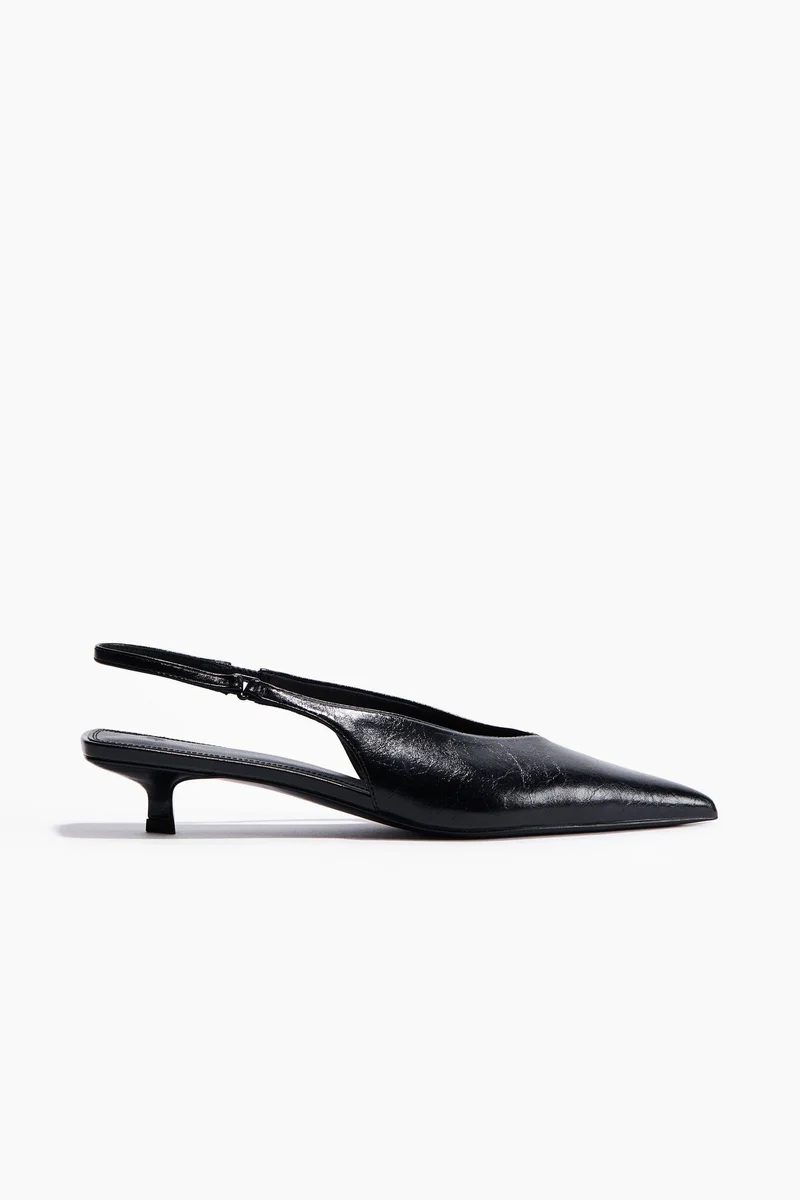 H&M Kitten-heeled slingbacks