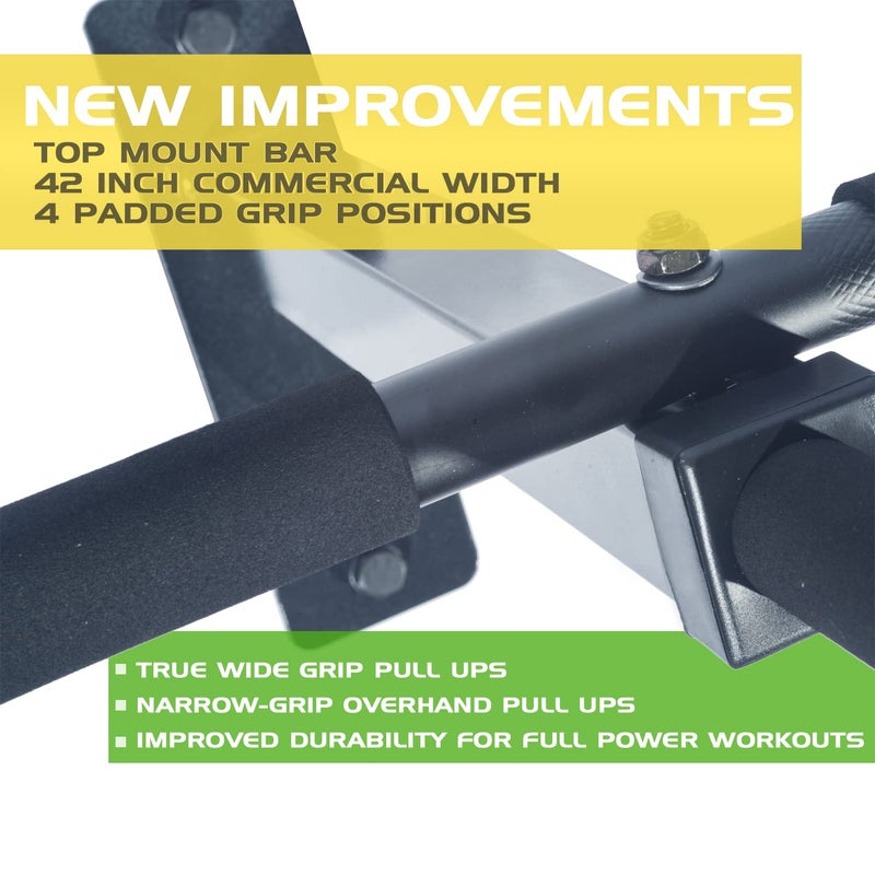 Ultimate Body Press Wall Mount Pull Up Bar with Extra Clearance, Fits 16" Studs by Ultimate Body Press - Image 4