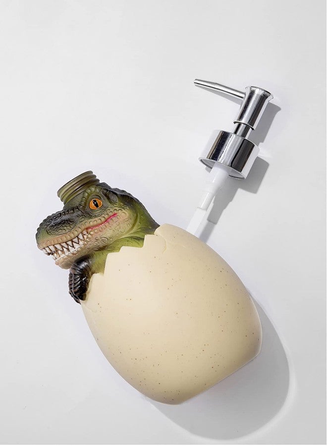 Cool Lemon Cute Dinosaur Baby Egg Pump Lotion Dispenser Liquid Soap, Hand Soap, Shampoo, Shower Gel Refill Dispenser for Adults Kids Bathroom, Bath Accessory, Kitchen Countertop (A) - Image 4