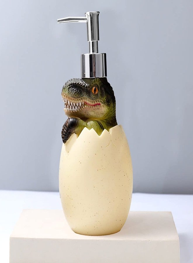 Cool Lemon Cute Dinosaur Baby Egg Pump Lotion Dispenser Liquid Soap, Hand Soap, Shampoo, Shower Gel Refill Dispenser for Adults Kids Bathroom, Bath Accessory, Kitchen Countertop (A) - Image 2