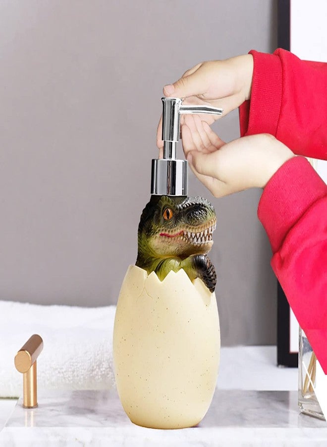Cool Lemon Cute Dinosaur Baby Egg Pump Lotion Dispenser Liquid Soap, Hand Soap, Shampoo, Shower Gel Refill Dispenser for Adults Kids Bathroom, Bath Accessory, Kitchen Countertop (A) - Image 5