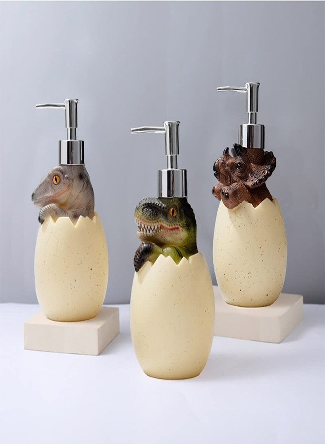 Cool Lemon Cute Dinosaur Baby Egg Pump Lotion Dispenser Liquid Soap, Hand Soap, Shampoo, Shower Gel Refill Dispenser for Adults Kids Bathroom, Bath Accessory, Kitchen Countertop (A) - Image 3