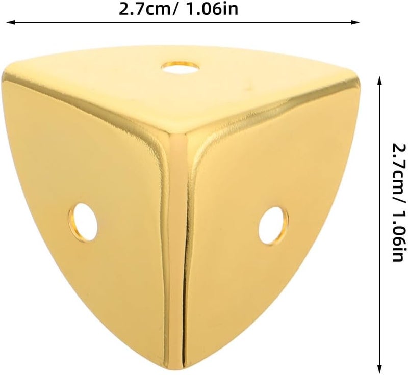 8pcs Metal Iron Corner Guards 90 Degree Protective Edge Covers for Wooden Boxes Furniture Safety Corner Protectors Home Office Packaging Stair Use - Image 2