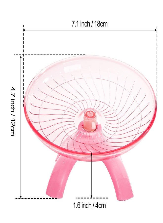 Foraineam 3 Pieces Silent Hamster Wheel, Hamster Flying Saucer, Quiet Spinner Running Exercise Wheels for Dwarf Hamsters, Gerbils, Mice, Hedgehogs, Guinea Pigs and Other Small Pets - Image 3