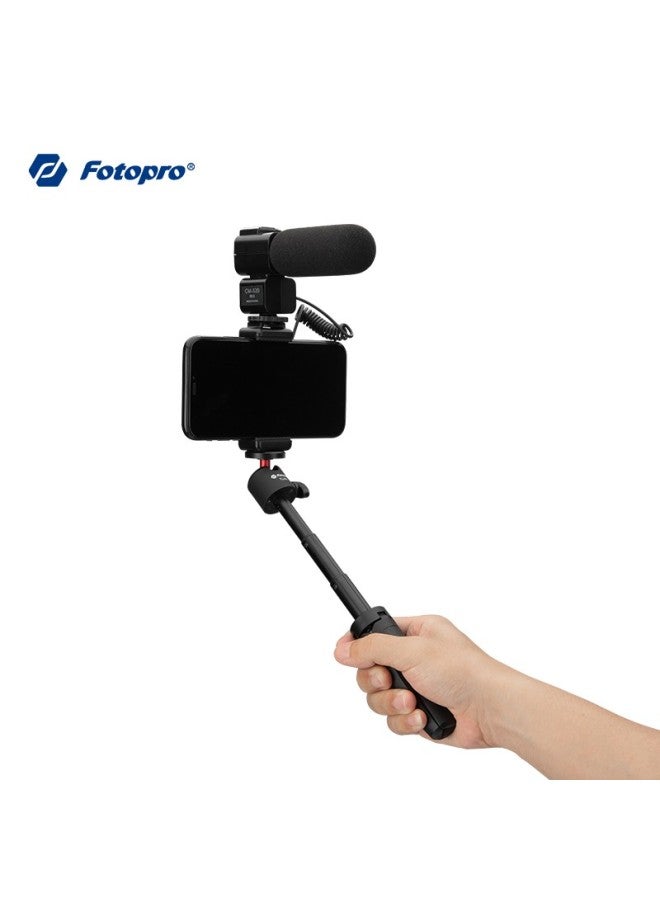 Fotopro Fotopro Tl-601 Portable Mini Camera Mirrorless Tripod, Phone Desktop Stand, Vlog Extendable Selfie Stick, Phone Tripod, Black  - Image 3