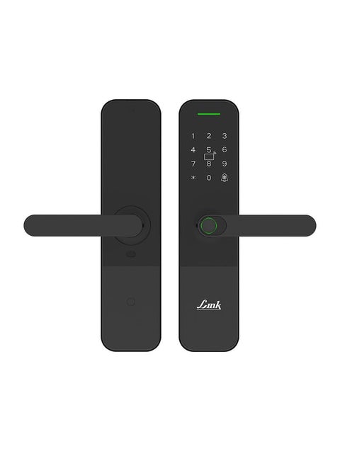 Link Smart Vitron Digital Biometric Door Lock WiFi Mobile App Black Premium Capacitive Touch Panel 300 Access Options Remote Unlocking Free Installation and 4 Year Domestic Warranty