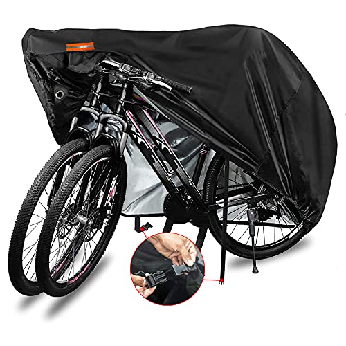 Indeed BUY Bike Cover for 1, 2 or 3 Bikes Waterproof Bicycle Cover Outdoor Bike Storage Covers XL XXL 420D Heavy Duty Rain Sun UV Wind Proof for Mountain Road Electric Bike etc - Image 1
