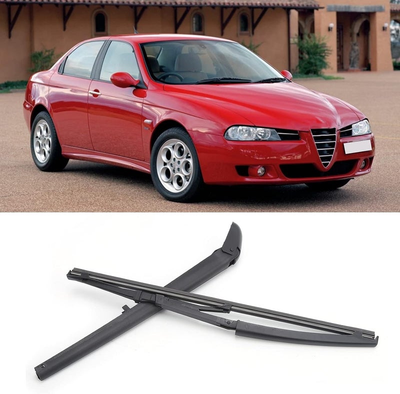 klarako Rear Wiper Arm Rubber Plastic Automobile Accessories for Romeo 156 1997?2007 (Pack of 2) - Image 2