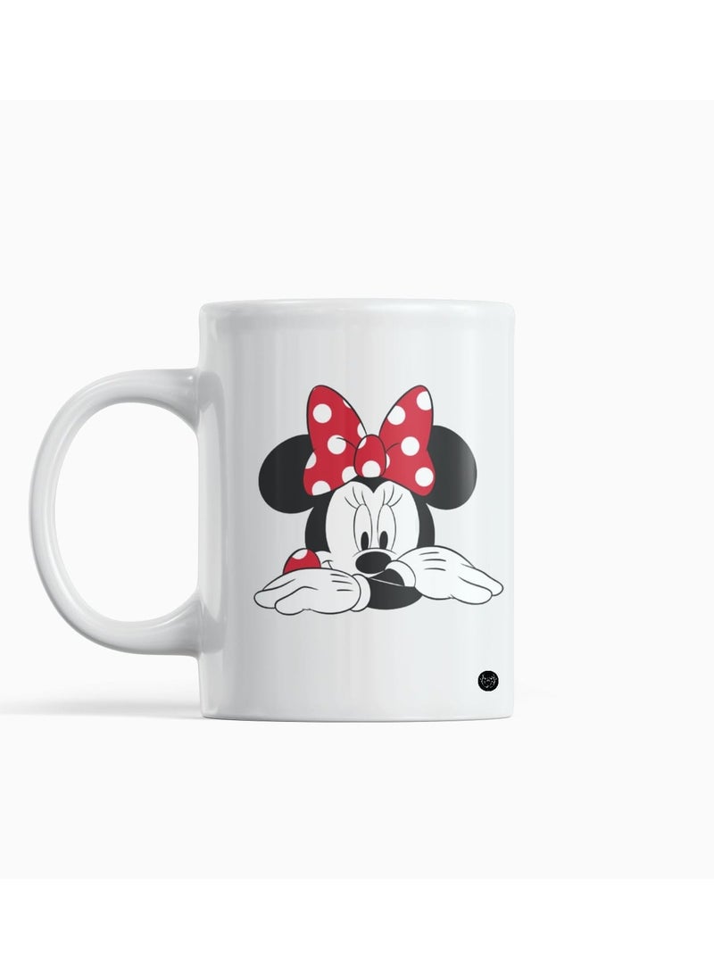 Reeman Design White mug with Minnie Mouse design printed 