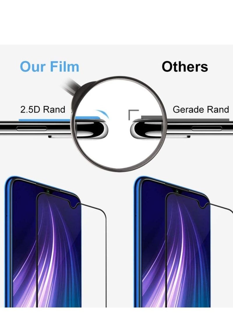 BORTONY Full Coverage Screen Protector For Xiaomi Redmi 8 Black/Clear - Image 4