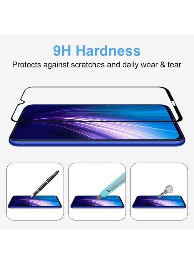 BORTONY Full Coverage Screen Protector For Xiaomi Redmi 8 Black/Clear - Image 5