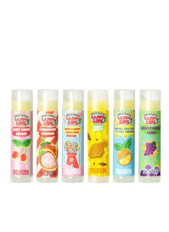 Lappy Lips Organic 100 Natural Lip Balm Chap stick for Kids Toddlers 6 flavors  Organic Essential Oil  for Dry Chapped Lips to Restore and Heal and Make Kids Happy