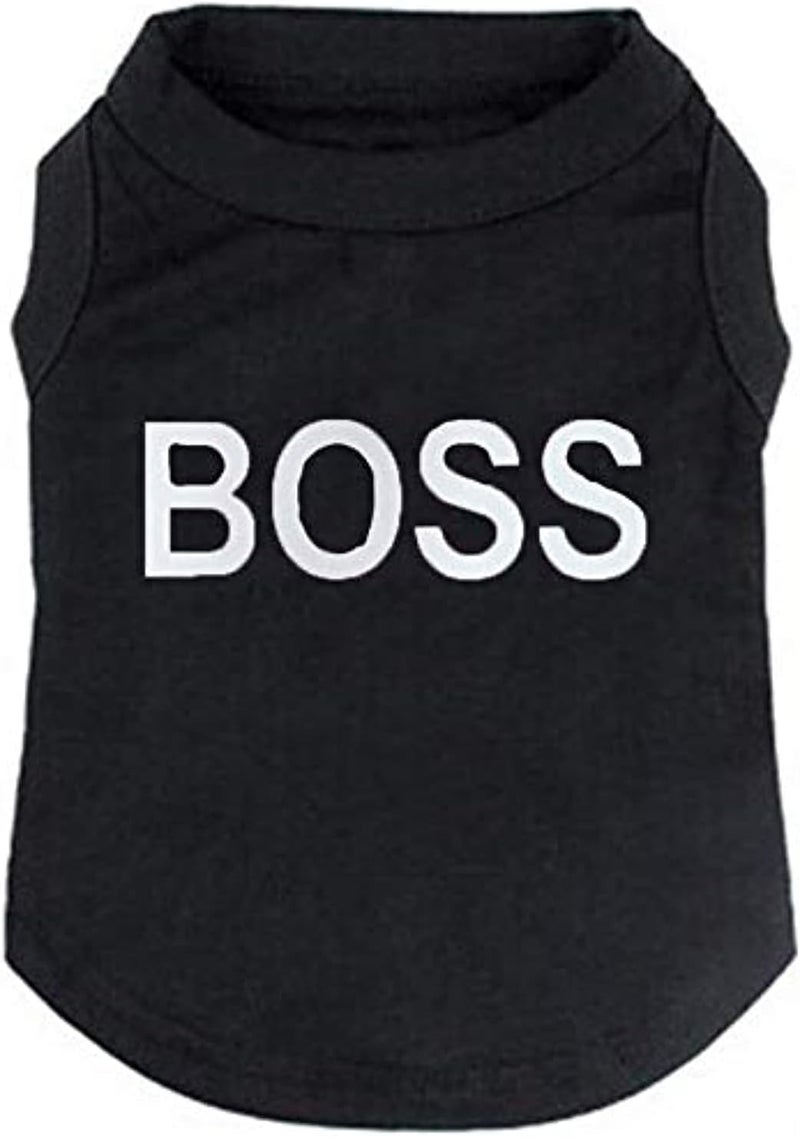 Fancy Paws Dress Clothes BOSS Shirt Vest Costume for small Dog Puppy Cat Fancy Paws - Size M - Image 1
