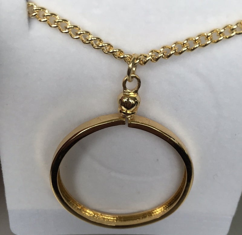 RecoveryChip Wendell's Fit AA NA Medallion Sobriety Chip Necklace Medallion Holder 22" Fits 34x2mm Coins - Image 3