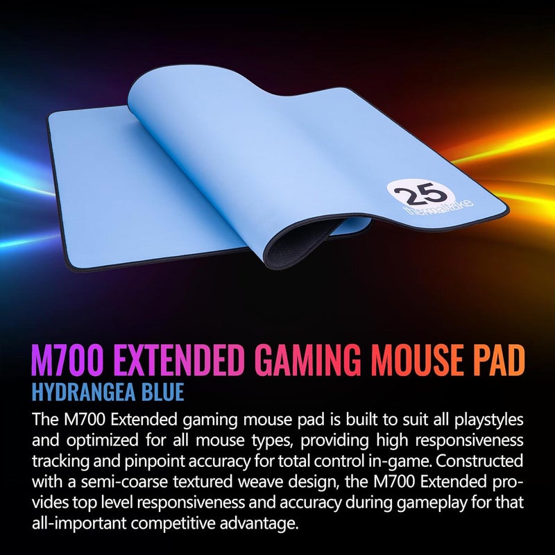Thermaltake M700 Extend Gaming Mouse Pad 900mm x 400mm Hydrangea Blue GMPTTPHABSEC01 - Image 2