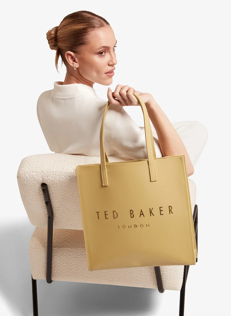 Ted Baker Crinkle Large icon Top Handle Tote