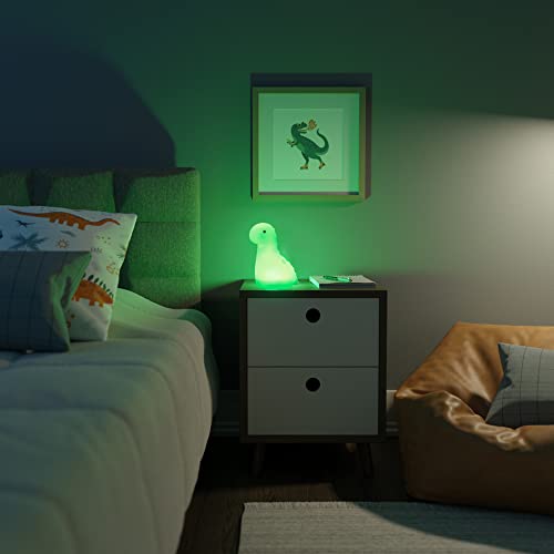 Globe Electric Multicolor LED Silicone Night Light, Brontosaurus Tap Light, Rechargeable, Color Changing, Soft BPA-Free Body, Kids Nursery Décor, 13848 - Image 3