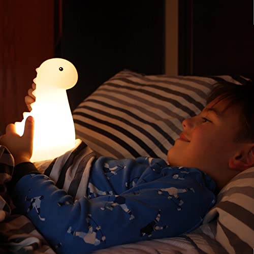 Globe Electric Multicolor LED Silicone Night Light, Brontosaurus Tap Light, Rechargeable, Color Changing, Soft BPA-Free Body, Kids Nursery Décor, 13848 - Image 5