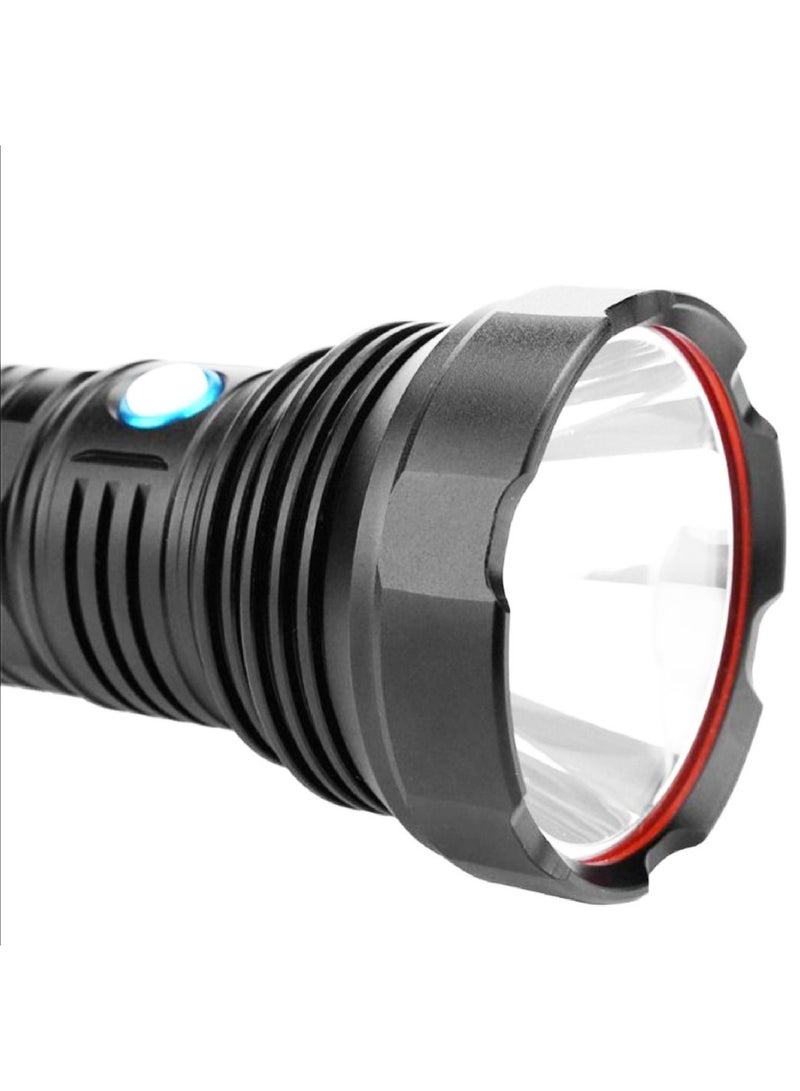 360 5 Modes Rechargeable Flashlight Including Battery, USB Cord and Bag Super Bright, Zoomable, Waterproof LED - Image 2