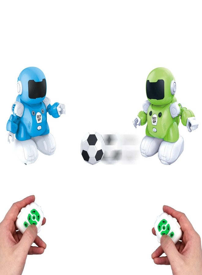 MUKIKIM SoccerBot - RC Soccer Robots. 2 Players Remote Control Soccer Game for Kids. Tackle, Dribble & Shoot! Kick The Ball Into The Net & Score! Football Toys for Boys & Girls. USB Rechargeable - Image 3