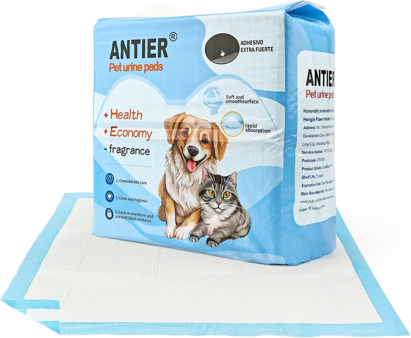 ANTIER Pet Urine Pad, Ultra Wide, Waterproof, Deodorizing, Super Absorbent, Durable Design, Large Dog Mat, White (Double Thickening, Large (1 Pack x 40 Pieces)) - Image 1