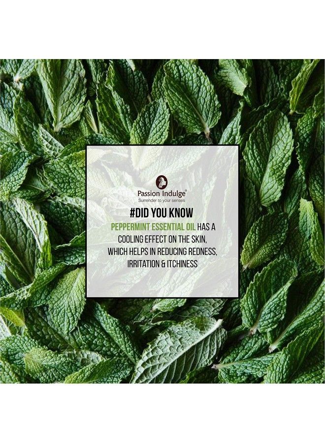 passion indulge Peppermint Essential Oil For Reduces Redness Irritation Itchiness And Cooling Effect On Skin 10Ml - Image 5