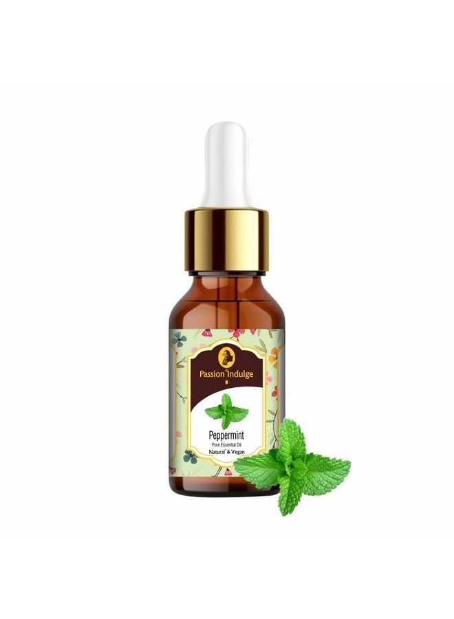 passion indulge Peppermint Essential Oil For Reduces Redness Irritation Itchiness And Cooling Effect On Skin 10Ml - Image 1