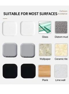 Alruht 6-Piece Door Stoppers Wall Protector, Silicone Door Knob Guard Wall Shield, Self Adhesive Silicone Bumper Pad for Wall for Preventing Damage to Cabinet, Handle, Bed  - Image 5