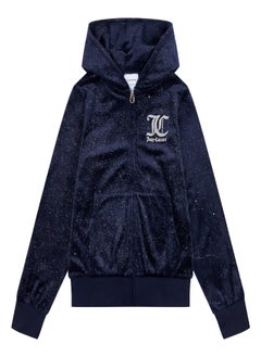 Juicy Couture Velour Splarkly Zip Hoodie