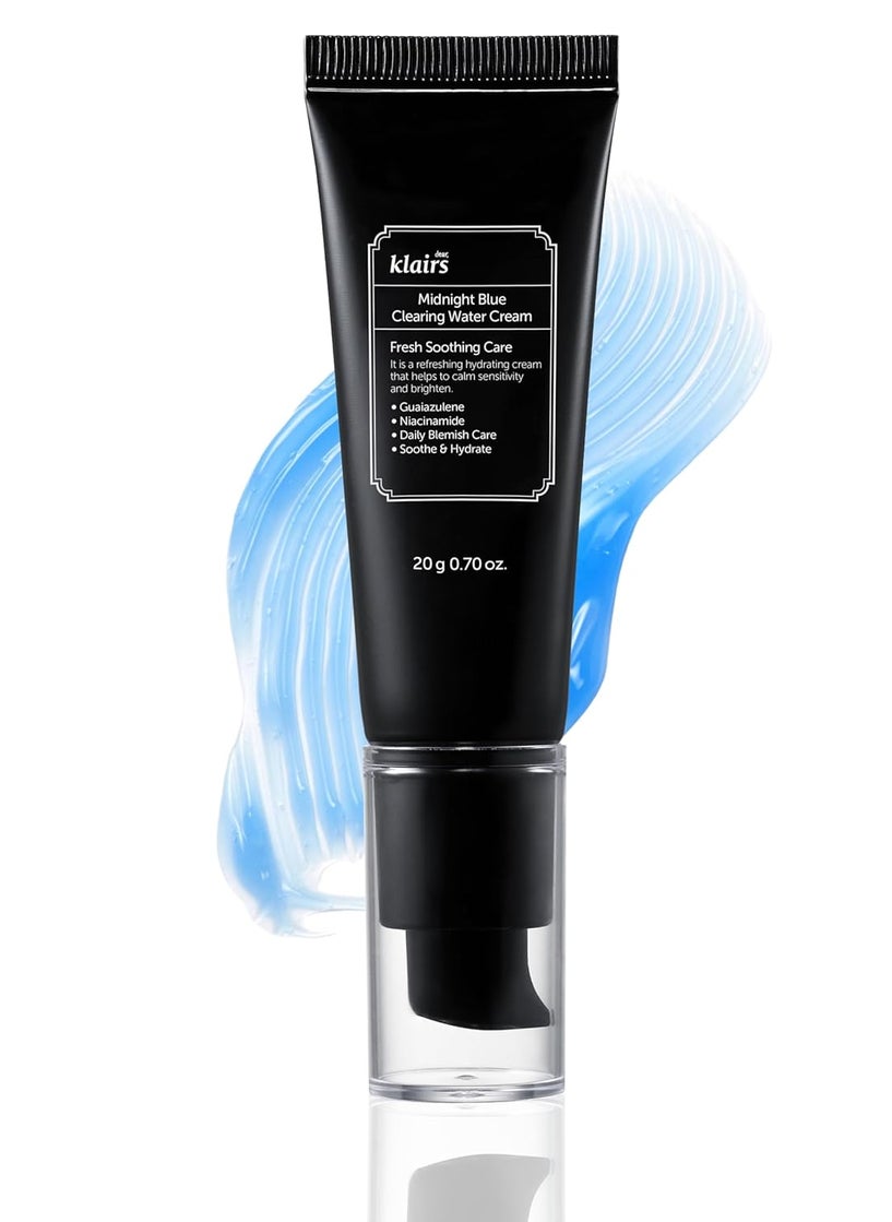 DearKlairs - DearKlairs Midnight Blue Clearing Water Gel Cream 176 Ounce Improve Dullness Pigmentation Red Spot Bumps No irritation For Oily Skin - Image 1