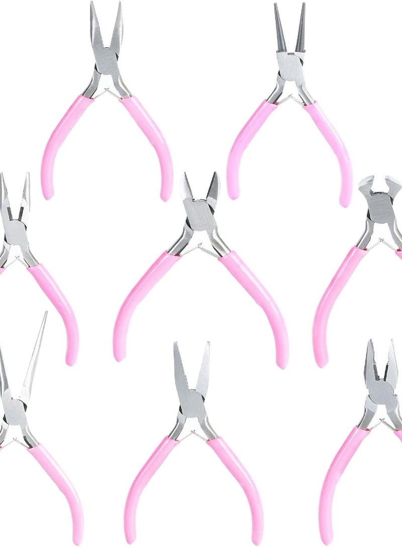 GGOOT 9 Pieces Jewelry Pliers Set Jewelry Making Hardware Winding Pliers for Necklaces Jewellery Making Repair Tool  - Image 5